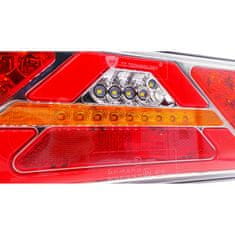 motoLEDy LED trojuholníková lampa, dynamický smer L + R, 12-24V