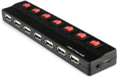 PremiumCord USB 2.0 HUB 7-portový