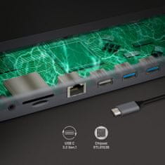 Yenkee univerzální dockovací stanice YTC 1101 USB-C