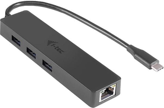 I-TEC USB-C 3.1 Slim HUB 3port + Gigabit Ethernet adaptér