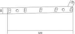 Mexen Háčik s piatimi čiernymi madlami - 709175-70 (709175-70)