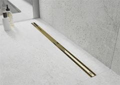 Mexen Flat 360 slim žľab otočný 100 cm zlato (1541100)