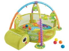 Lean-toys Vzdelávacia podložka Turtle Playpen Balls pre dieťa