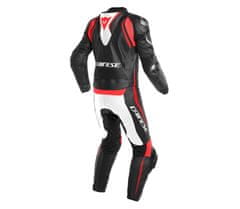 Dainese kombinéza LAGUNA SECA 4 2PCS SUIT BLACK-MATT/WHITE/FLUO-RED - vel. 56