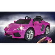 Lean-toys FEBER Lamborghini Aventador Pink 6V elektrické auto 3+