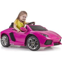 Lean-toys FEBER Lamborghini Aventador Pink 6V elektrické auto 3+