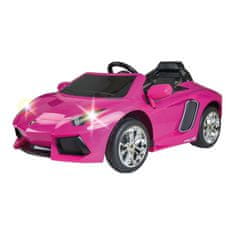 Lean-toys FEBER Lamborghini Aventador Pink 6V elektrické auto 3+