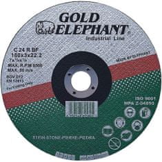 Strend Pro Kotúč Gold Elephant 42C T42 230x2,5x22,2 mm, rezný na kameň