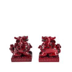 Feng shui Harmony Pár červených Pi yaov - 5,5cm