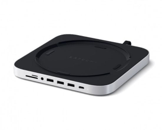 Satechi Aluminium TYPE-C Stand and Hub for Mac Mini, strieborná