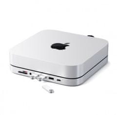 Satechi Aluminium TYPE-C Stand and Hub for Mac Mini, strieborná