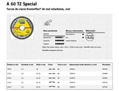 KLINGSPOR Klingspor Kotúč na rezanie kovov 115Mm X 1,0Mm X 22,2Mm A60 Tz Special