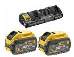 AW Narzędzia DEWALT.FLEXVOLT SET 2x9,0Ah + DVOJITÁ NABÍJAČKA 4A