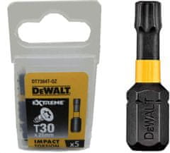 DeWalt Rázový bit T30X25 /5 ks. Extrémne nárazové krútenie