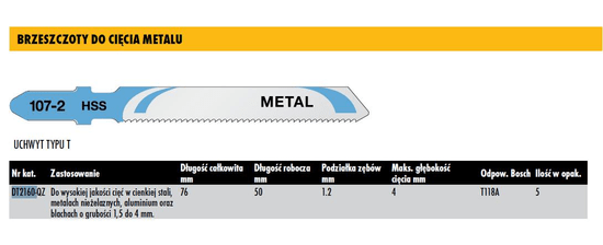 DeWalt pílový kotúč 76Mm 5ks. kov