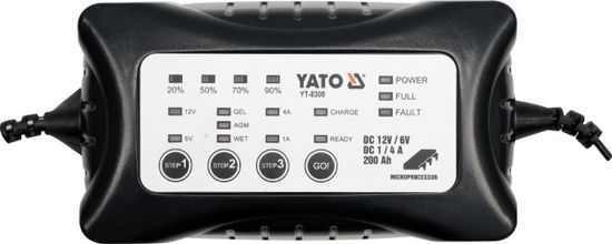 Yato Electronic Prostower 6V / 12V 4A 0-200Ah Wet / Gel / Agm8300