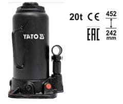 Yato Hydraulický Piestový Valec 20T 242-452Mm