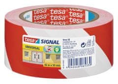 Signálna páska Tesa červená/biela 66M 50Mm