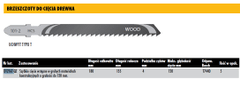 Dewalt 180X4Mm T744D Čepeľ Na Rezanie Dreva /5Ks.