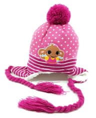 SETINO Dievčenská čiapka s brmbolcom BABY "Bing" fialová 48 cm Fialová