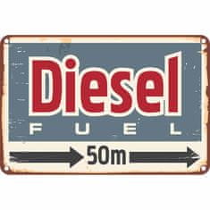 Retro Cedule Ceduľa Diesel FUEL