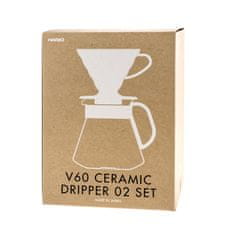 Hario Hario V60 Dripper & Pot White set - drip + server + filtre