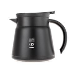 Hario Izolovaný nerezový server Hario V60-02 Black - 600 ml