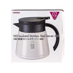 Hario Izolovaný nerezový server Hario V60-02 - biely - 600 ml