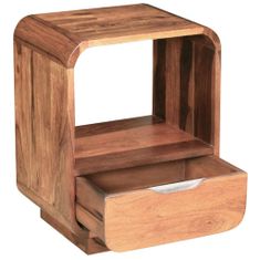 Petromila vidaXL Nočný stolík so zásuvkou, masívne sheeshamové drevo 40x30x50 cm