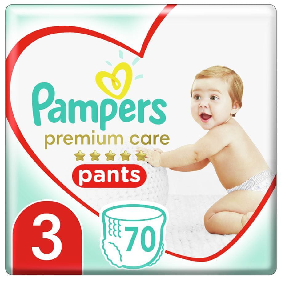 Pampers Premium Care Pants vel.3, 70 plienkových Nohavičiek