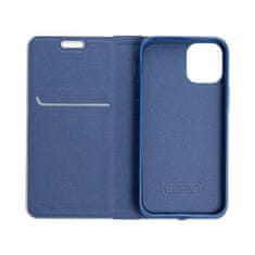 FORCELL Puzdro / obal pre Apple iPhone 12 Pro Max modré - kniha Luna Carbon