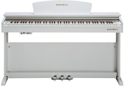 digitálne piano kurzweil m90 krásny vzhľad nastaviteľná dynamika úderu usb midi rca 3 pedále vstavané reproduktory výukový systém pre začiatočníkov