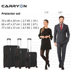 CARRY ON Sada kufrov Protector Black 3-set