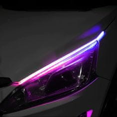 motoLEDy DRL FLEX LED SVETLÁ denné + dynamické smery + RGB, vonkajšie 12V 2800lm 2ks