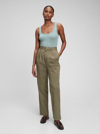 Gap Nohavice khaki high rise Washwell