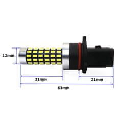 motoLEDy LED žiarovka P13W 12-24V CANBUS biela 1200lm