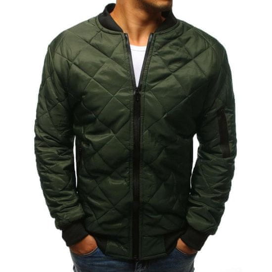 Dstreet Pánska STYLE bunda prešívaná bomber jacket zelená tx2216 M