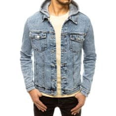 Dstreet Pánska džínsová bunda s kapucňou modrá tx3615 M