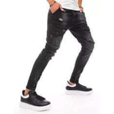 Dstreet Pánske jeans nohavice s vreckami čierne ux3289 s30