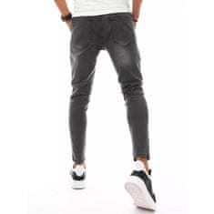 Dstreet Pánske jeans nohavice s vreckami šedej ux3290 s31