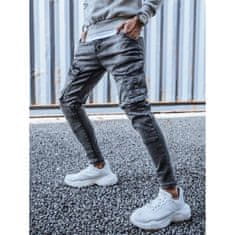 Dstreet Pánske jogger nohavice s vreckami svetlo šedé ux3260 s31