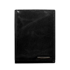 LOREN Čierna pánska kožená peňaženka bez zapínania CE-PR-FRM-70-01.23_288952 Univerzálne