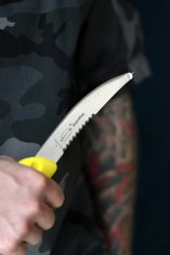 F. Dick Lovecký nôž s dĺžkou 15 cm a žltou rukoväťou