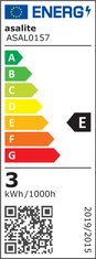 Asalite ASAL0156 LED bodová žiarovka G9 3 W číra Farba svetla (K): 3000