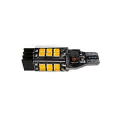 motoLEDy W16W LED T15 12V-24V CANBUS oranžová veľmi silná 1400lm