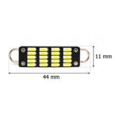 motoLEDy C21W LED žiarovka SV8.5 12V CANBUS 44mm s pútkom 320lm biela