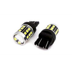 motoLEDy W21/5W LED žiarovka 7443 12-24V CANBUS 1400lm biela so šošovkou