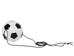 Mikro Trading Futbalová lopta 19 cm na elastickom lane v sieti