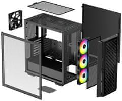 DEEPCOOL CG540, presklená bočnice, čierna