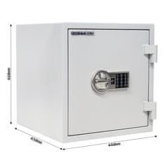 Rottner Fire Safe 40 EL nábytkový ohňovzdorný trezor šedý | Elektronický zámok | 44 x 46 x 45 cm